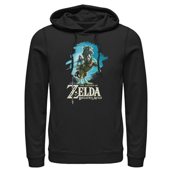 Mens Nintendo Legend of Zelda Breath of the Wild Link Epona Lightweight Hoodie