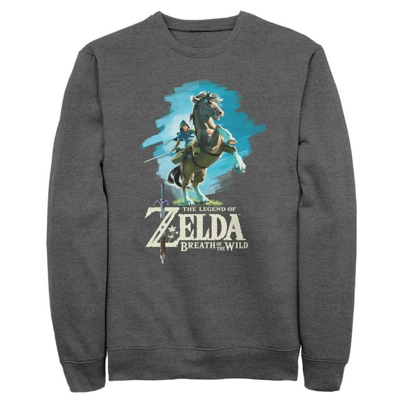 Mens Nintendo Legend of Zelda Breath of the Wild Link Epona Sweatshirt