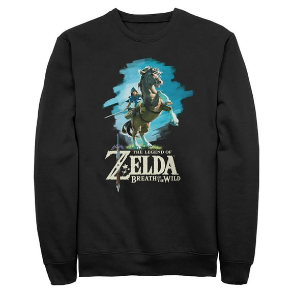 Mens Nintendo Legend of Zelda Breath of the Wild Link Epona Sweatshirt