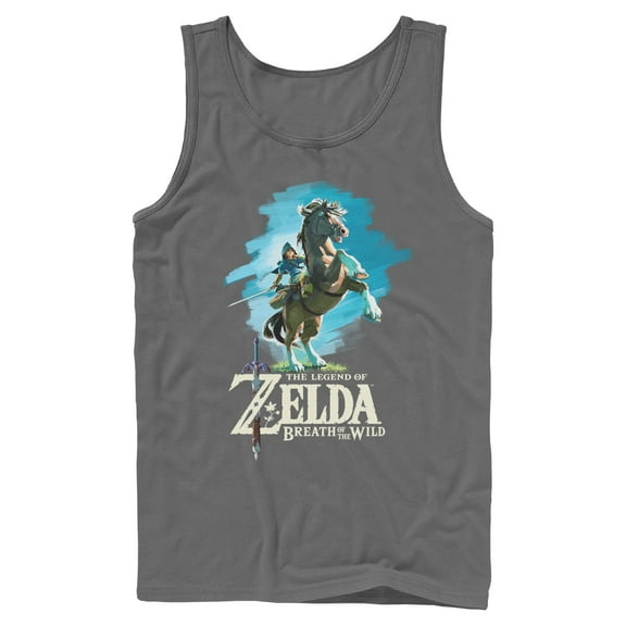 Mens Nintendo Legend of Zelda Breath of the Wild Link Epona Tank Top