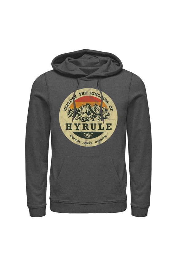 Mens Nintendo Legend of Zelda Explore Hyrule Lightweight Hoodie