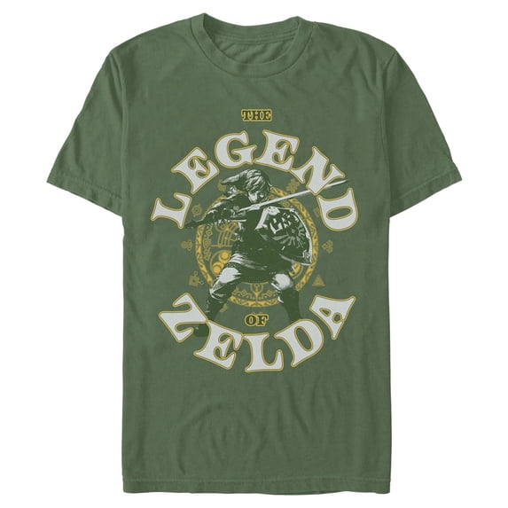 Mens Nintendo Link Master Sword and Hylian Shield T Shirt
