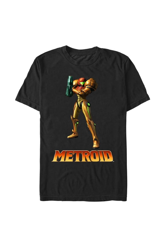 Mens Nintendo Prime Samus Aran Full Shot T Shirt
