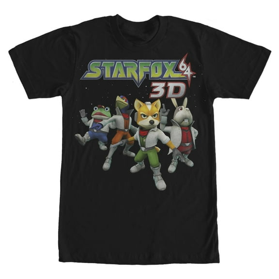 Mens Nintendo Star Fox 64 3D Characters T-Shirt Medium