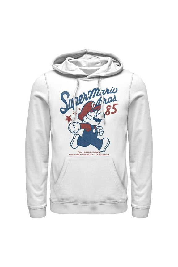 Mens Nintendo Super Mario Bros 85 Lightweight Hoodie