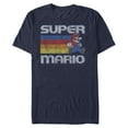 thumbnail image 1 of Mens Nintendo Super Mario Rainbow Stripes T Shirt, 1 of 5
