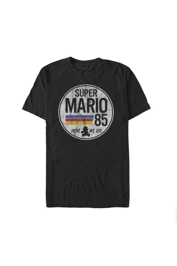 Mens Nintendo Super Mario Retro Rainbow Ring T-Shirt