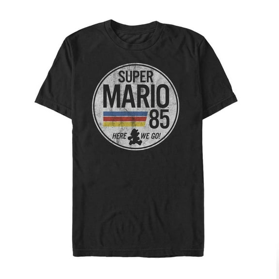 Mens Nintendo Super Mario Retro Rainbow Ring T-Shirt