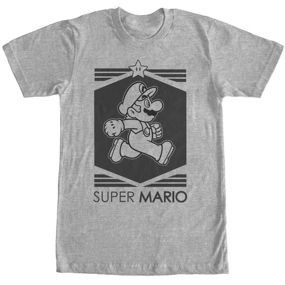 Mens Nintendo Super Mario Star T-Shirt Large