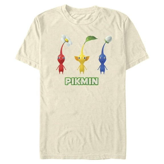 Mens Nintendo Three Pikmins in a Row T Shirt