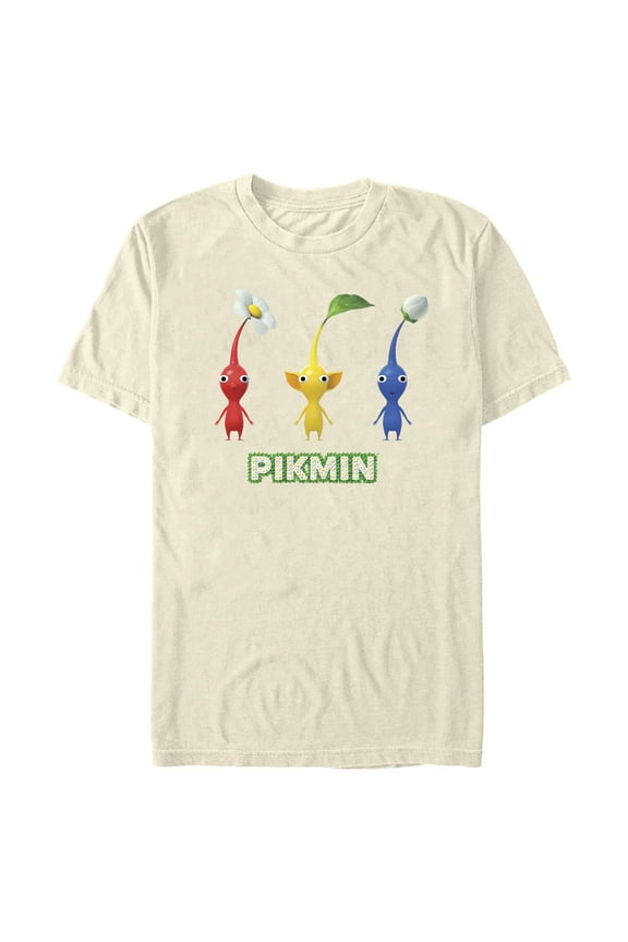 Mens Nintendo Three Pikmins in a Row T Shirt