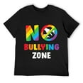 thumbnail image 1 of Mens No Bullying Zone Bully Awareness Anti-Violence T-Shirt Black 2X-Large, 1 of 5