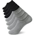 thumbnail image 1 of Mens No Show Socks 8 Pack Low Cut Non-Slip Invisible Short Socks for Sneaker Loafer, 1 of 1