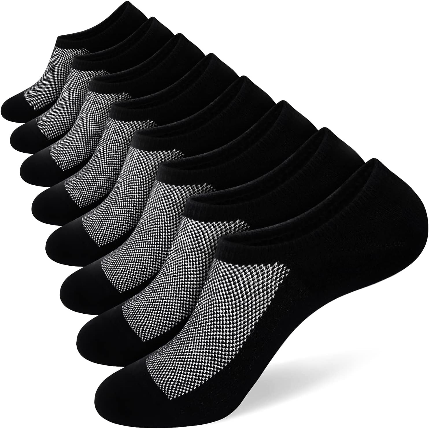 Calzini Invisibili No Show Donna - 8 Paia In Cotone Con Suola Antiscivolo - Foto 5