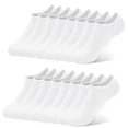 thumbnail image 1 of Mens No Show Socks, 8 Pairs Non Slip Ankle Socks for Men Low Cut Athletic Liner Sock for Loafer Flats Sneakers, 1 of 5
