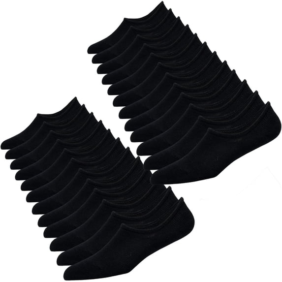 Mens No Show Socks Cotton Low Cut Short Casual Socks Men With Non-Slip Grips, 12 Pairs/8 Pairs/6 Pairs