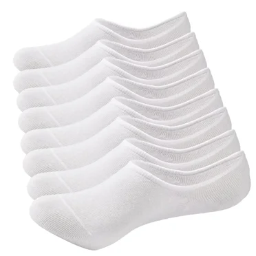 Mens No Show Socks Low Cut Socks Athletic Running Socks Breathable Mesh 8 Pairs with Anti-slip Strip