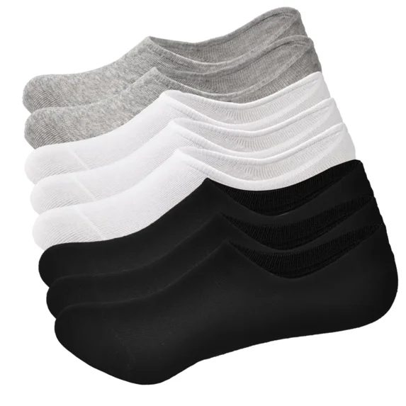 Mens No Show Socks Low Cut Socks Athletic Running Socks Breathable Mesh 8 Pairs with Anti-slip Strip