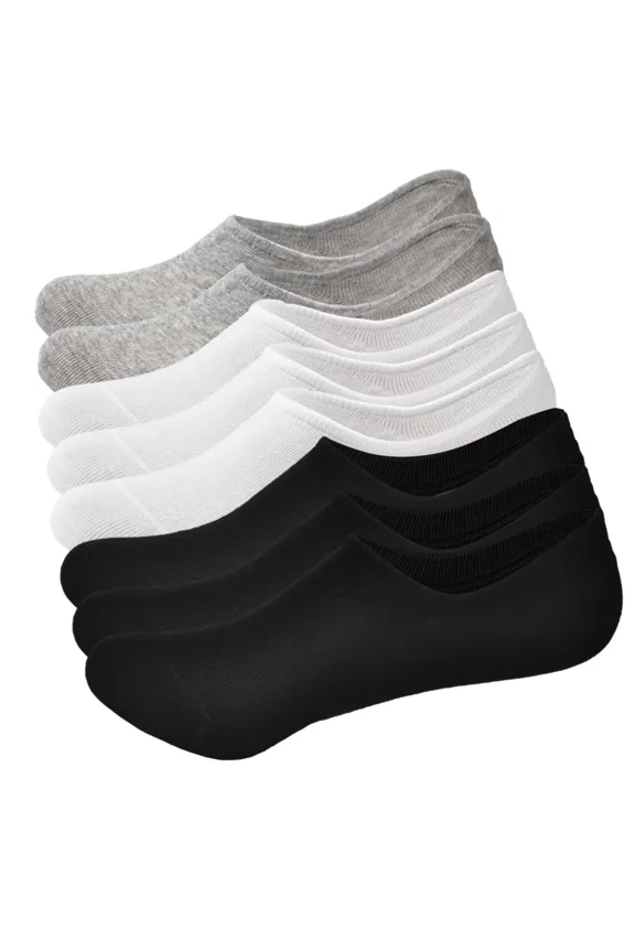 Mens No Show Socks Low Cut Socks Athletic Running Socks Breathable Mesh 8 Pairs with Anti-slip Strip