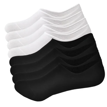 Mens No Show Socks Low Cut Socks Athletic Running Socks Breathable Mesh 8 Pairs with Anti-slip Strip