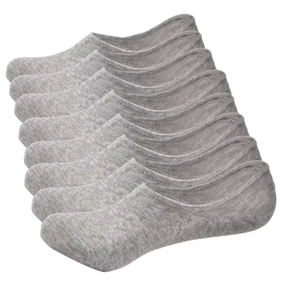 Mens No Show Socks Low Cut Socks Athletic Running Socks Breathable Mesh 8 Pairs with Anti-slip Strip