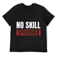thumbnail image 1 of Mens No Skill Spammer Gaming Shirt | Funny Gamer T-Shirt Black, 1 of 5