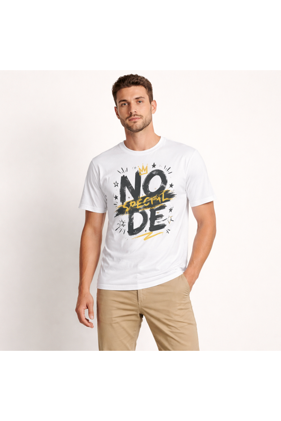 Mens No Special Dude Graphic T Shirt White Short Sleeve Crew Neck Casual Summer Tee