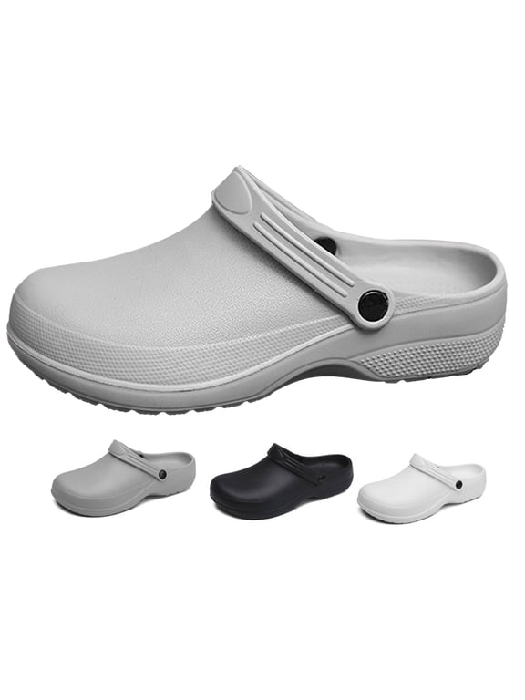 Mens Non Slip Kitchen Clogs for Women| Waterproof Chef Shoes Oil Resistant Work Mules | Lightweight EVA Slip Resistant Gardening & Restaurant Footwear