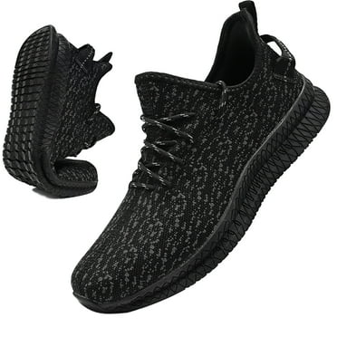Mens Non Slip Walking Sneakers Lightweight Breathable Slip on Running Shoes Athletic Gym Tennis Shoes