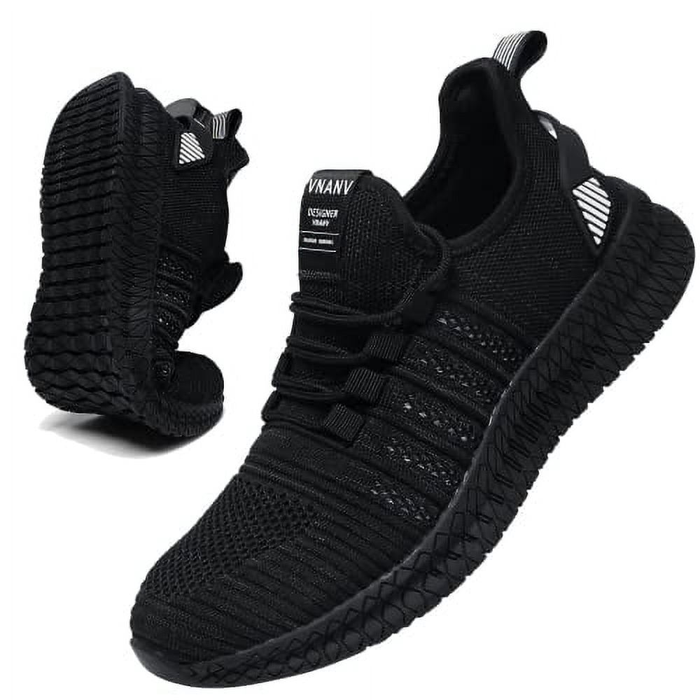 Non Slip Walking Sneakers Lightweight Breathable Slip On Running Shoes Athletic Amazon.com | Mens Running Shoes Slip-on Walking Sneakers  main image 3