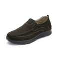 thumbnail image 1 of Mens Non-slip Loafers Comfortable Casual Walking Shoes Flat Outdoor Shoes Lightweight Soft Office Shoes Brown 7 US, 1 of 7