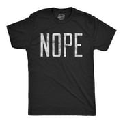 Mens Nope T shirt Funny Not Today Sarcasm Humorous Joke Gag Gift for Adult Graphic Tees