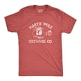 thumbnail image 1 of Mens North Pole Brewing Co T Shirt Funny Xmas Beer Company Santa Drinking Tee for Guys Graphic Tees, 1 of 9
