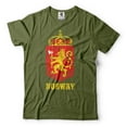 thumbnail image 1 of Mens Norway Coat Of Arms T-shirt Norway Patriotic Flag Country Logo Shirt Viking Heritage Tee (Small Military Green), 1 of 6