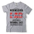 thumbnail image 1 of Mens Norwegian Dad T-shirt Norwegian Father Shirt Father's Day Gift Father Shirts (Small Grey), 1 of 6