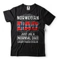 thumbnail image 1 of Mens Norwegian Dad T-shirt Norwegian Father Shirt Father's Day Gift Father Shirts, 1 of 6