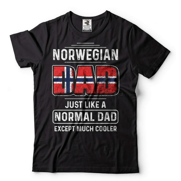 Mens Norwegian Dad T-shirt Norwegian Father Shirt Father's Day Gift Father Shirts