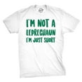 thumbnail image 1 of Mens Not a Leprechaun Just Short T Shirt Funny Saint Patricks Day Green Tee Graphic Tees, 1 of 9