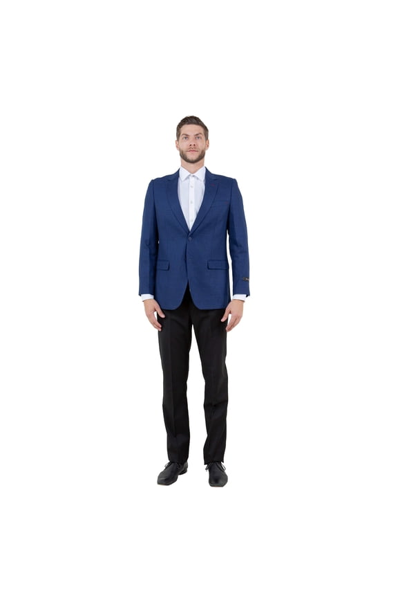 Mens Notch Lapel Blazer Only a Linen Look
