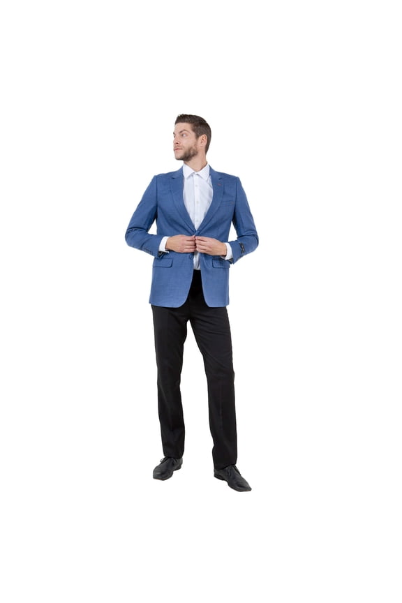Mens Notch Lapel Blazer Only a Linen Look