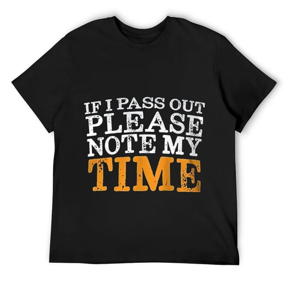 Mens Note My Time design Print Funny Rower Meme Quote Graphic T-Shirt Black