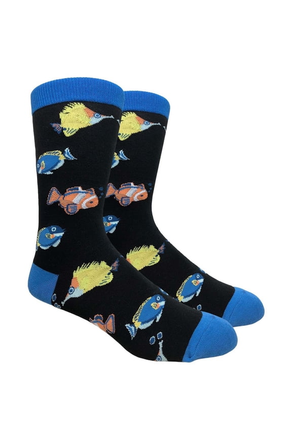 Mens Novelty Fish Print Socks