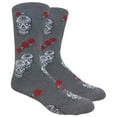 thumbnail image 1 of Mens Novelty Skulls and Roses Socks, 1 of 1