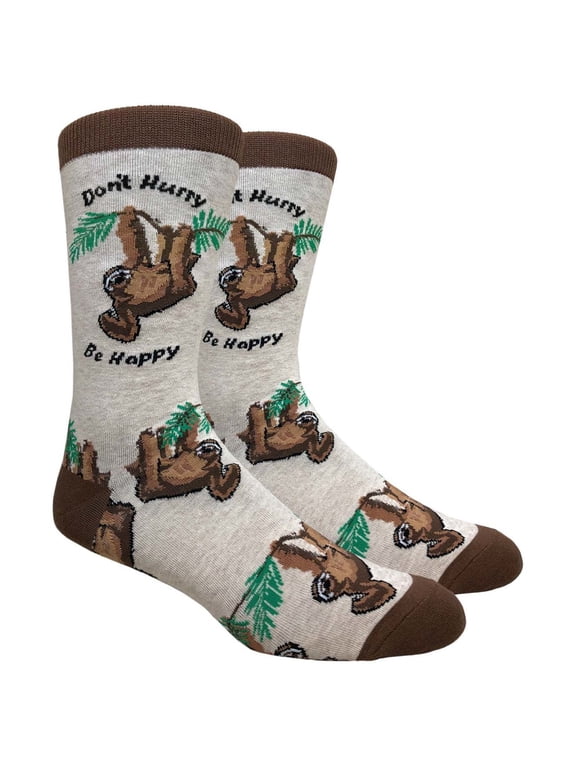 Mens Novelty Sloth Socks