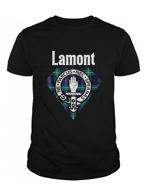 Mens Novelty Tee Lamont Clan Schottisches Wappen Tartan Shirt Simple Mens Premium Cotton Tee MenGifts Mens Short Sleeved TBirthday Himshirt Casual and Versatile Loose and Comfortable Street Style