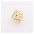 thumbnail image 1 of Diamond-Cut Nugget Puffed Oval Men’s Adult Ring 10K Yellow Gold, 5.50 Gr ALL SIZES - GOLDUM NYC, 1 of 4