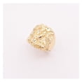 thumbnail image 1 of Diamond-Cut Nugget Puffed Oval Men’s Adult Ring 10K Yellow Gold, 5.50 Gr ALL SIZES - GOLDUM NYC, 1 of 1