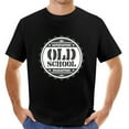 thumbnail image 1 of Mens OLD SCHOOL Casual T Shirts Black, 1 of 5