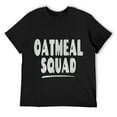 thumbnail image 1 of Mens Oatmeal Squad - Oat Grain Lover Graphic T-Shirt Black, 1 of 5
