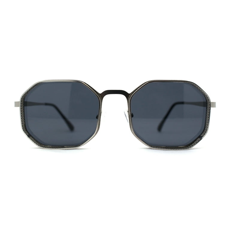 Mens octagonal sunglasses hotsell